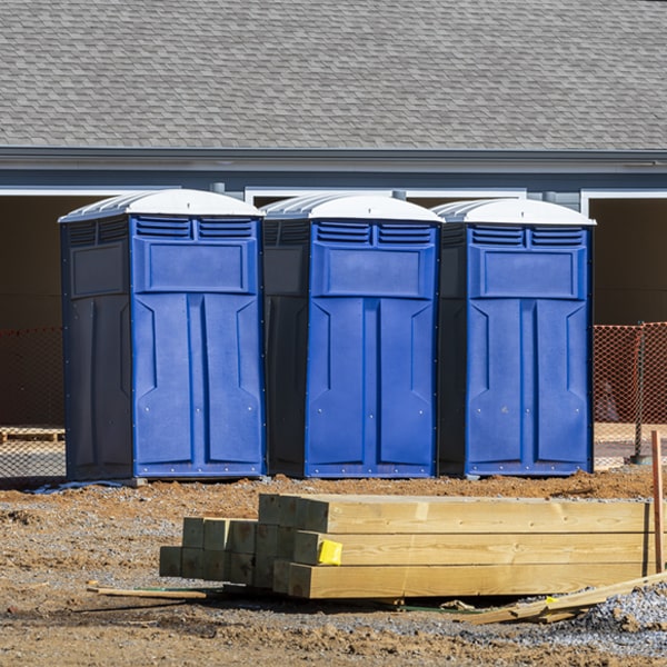 are there any restrictions on where i can place the porta potties during my rental period in Shelbyville Indiana